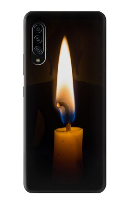 W3530 Buddha Candle Burning Hülle Schutzhülle Taschen und Leder Flip für Samsung Galaxy A90 5G