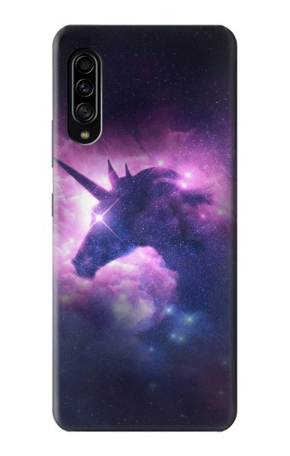 W3538 Unicorn Galaxy Hülle Schutzhülle Taschen und Leder Flip für Samsung Galaxy A90 5G