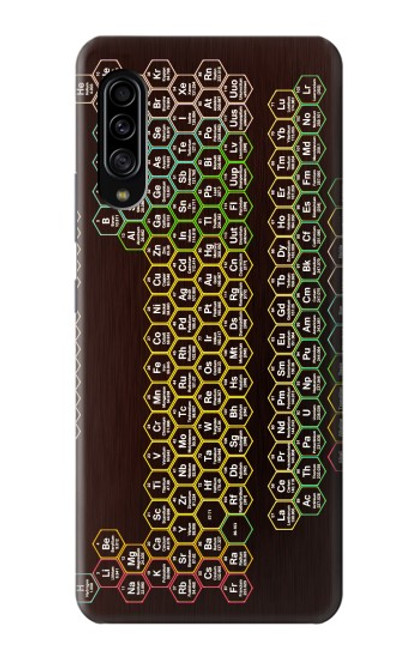 W3544 Neon Honeycomb Periodic Table Hülle Schutzhülle Taschen und Leder Flip für Samsung Galaxy A90 5G