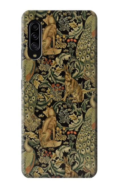 W3661 William Morris Forest Velvet Hülle Schutzhülle Taschen und Leder Flip für Samsung Galaxy A90 5G