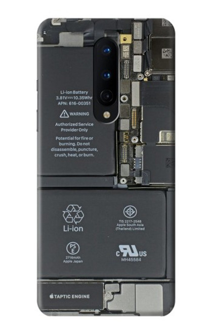 W3467 Inside Mobile Phone Graphic Hülle Schutzhülle Taschen und Leder Flip für OnePlus 8
