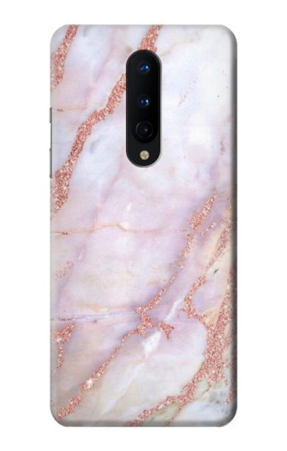 W3482 Soft Pink Marble Graphic Print Hülle Schutzhülle Taschen und Leder Flip für OnePlus 8