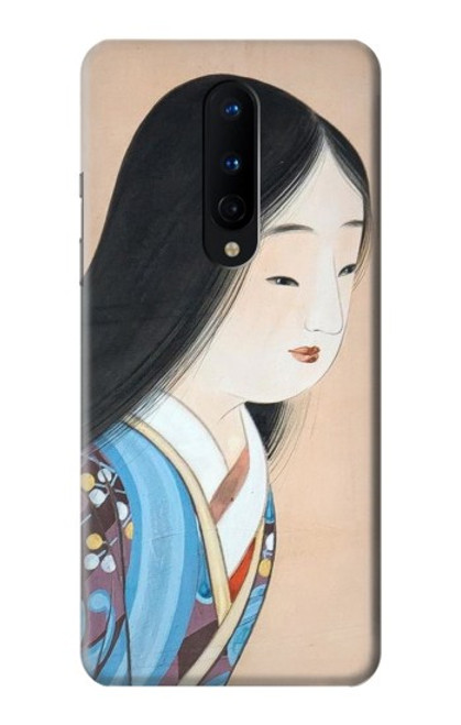 W3483 Japan Beauty Kimono Hülle Schutzhülle Taschen und Leder Flip für OnePlus 8