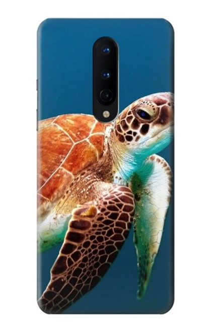 W3497 Green Sea Turtle Hülle Schutzhülle Taschen und Leder Flip für OnePlus 8