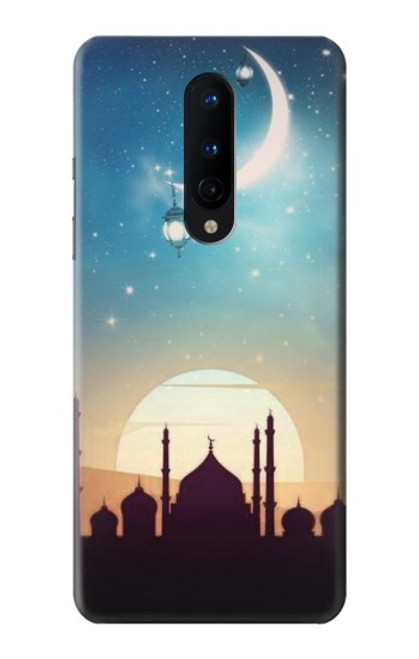 W3502 Islamic Sunset Hülle Schutzhülle Taschen und Leder Flip für OnePlus 8