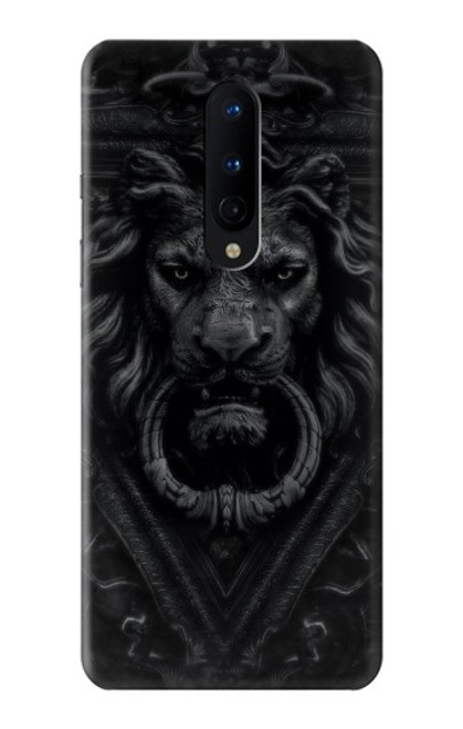 W3619 Dark Gothic Lion Hülle Schutzhülle Taschen und Leder Flip für OnePlus 8