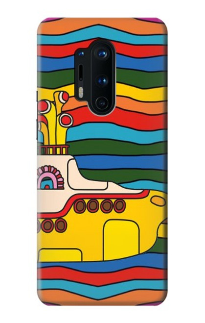 W3599 Hippie Submarine Hülle Schutzhülle Taschen und Leder Flip für OnePlus 8 Pro