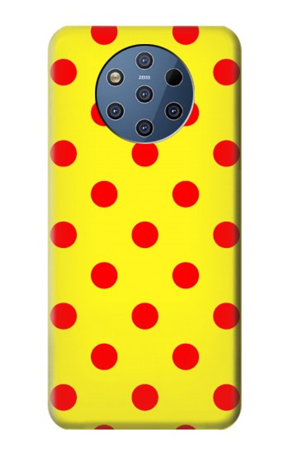 W3526 Red Spot Polka Dot Hülle Schutzhülle Taschen und Leder Flip für Nokia 9 PureView