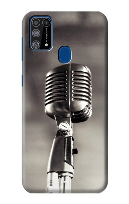 W3495 Vintage Microphone Hülle Schutzhülle Taschen und Leder Flip für Samsung Galaxy M31