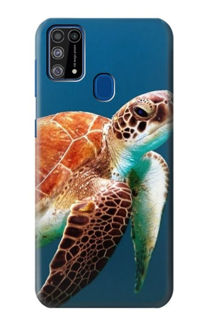 W3497 Green Sea Turtle Hülle Schutzhülle Taschen und Leder Flip für Samsung Galaxy M31