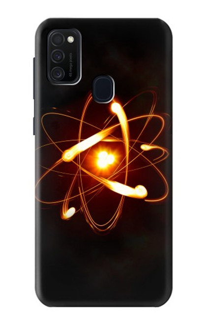 W3547 Quantum Atom Hülle Schutzhülle Taschen und Leder Flip für Samsung Galaxy M21