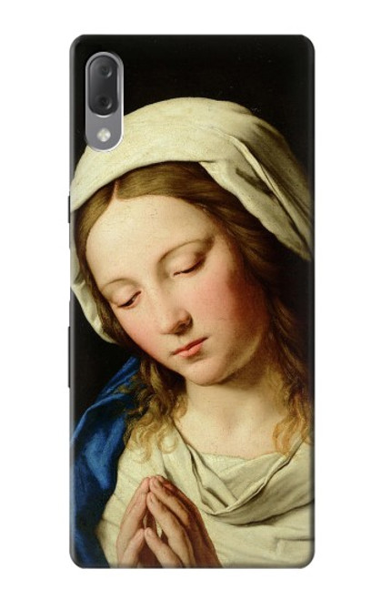 W3476 Virgin Mary Prayer Hülle Schutzhülle Taschen und Leder Flip für Sony Xperia L3