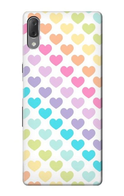 W3499 Colorful Heart Pattern Hülle Schutzhülle Taschen und Leder Flip für Sony Xperia L3