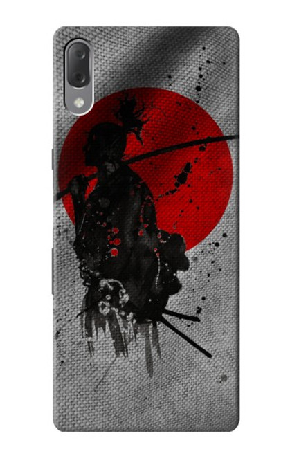 W3517 Japan Flag Samurai Hülle Schutzhülle Taschen und Leder Flip für Sony Xperia L3