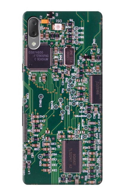 W3519 Electronics Circuit Board Graphic Hülle Schutzhülle Taschen und Leder Flip für Sony Xperia L3