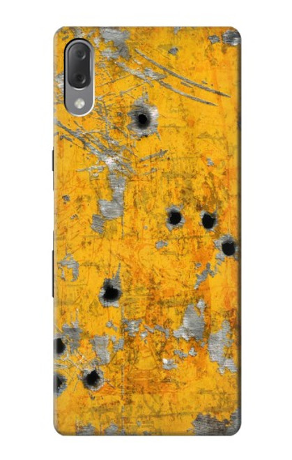 W3528 Bullet Rusting Yellow Metal Hülle Schutzhülle Taschen und Leder Flip für Sony Xperia L3