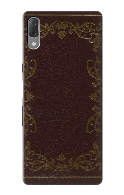 W3553 Vintage Book Cover Hülle Schutzhülle Taschen und Leder Flip für Sony Xperia L3