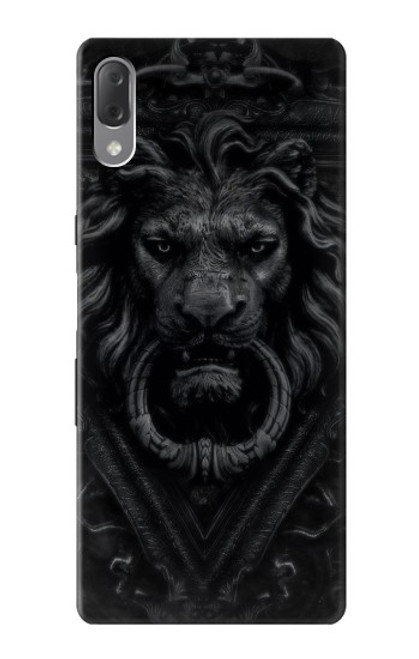 W3619 Dark Gothic Lion Hülle Schutzhülle Taschen und Leder Flip für Sony Xperia L3