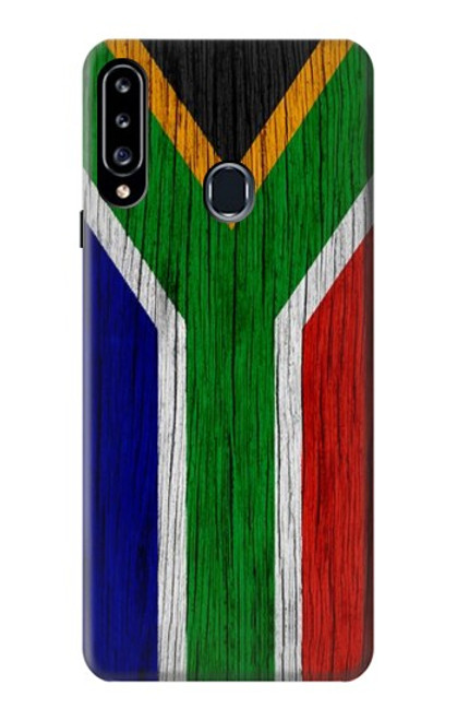 W3464 South Africa Flag Hülle Schutzhülle Taschen und Leder Flip für Samsung Galaxy A20s