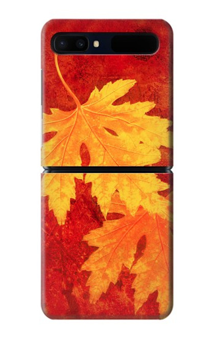 W0479 Maple Leaf Hülle Schutzhülle Taschen Flip für Samsung Galaxy Z Flip 5G