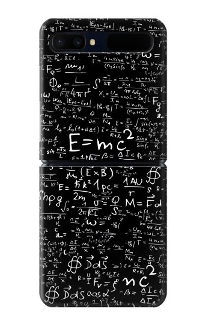 W2574 Mathematics Physics Blackboard Equation Hülle Schutzhülle Taschen Flip für Samsung Galaxy Z Flip 5G