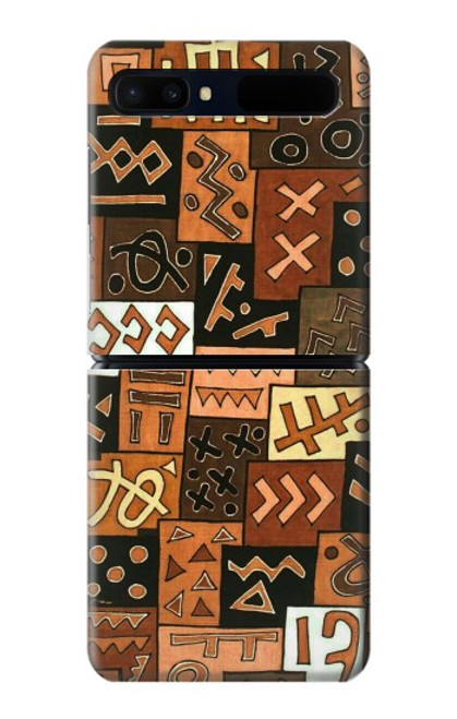 W3460 Mali Art Pattern Hülle Schutzhülle Taschen Flip für Samsung Galaxy Z Flip 5G