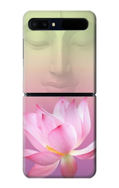 W3511 Lotus flower Buddhism Hülle Schutzhülle Taschen Flip für Samsung Galaxy Z Flip 5G