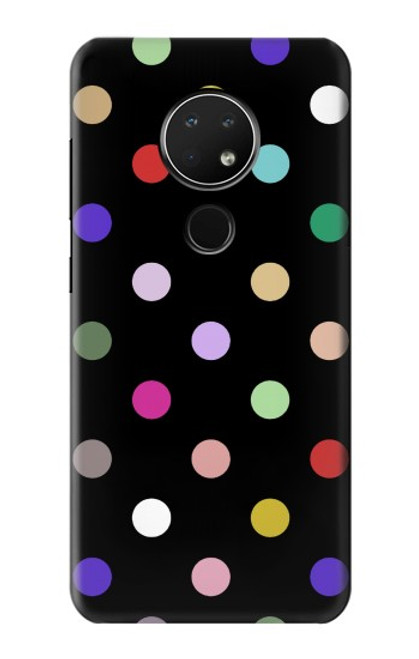 W3532 Colorful Polka Dot Hülle Schutzhülle Taschen und Leder Flip für Nokia 6.2