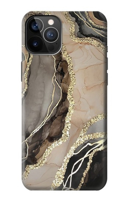 W3700 Marble Gold Graphic Printed Hülle Schutzhülle Taschen und Leder Flip für iPhone 12, iPhone 12 Pro