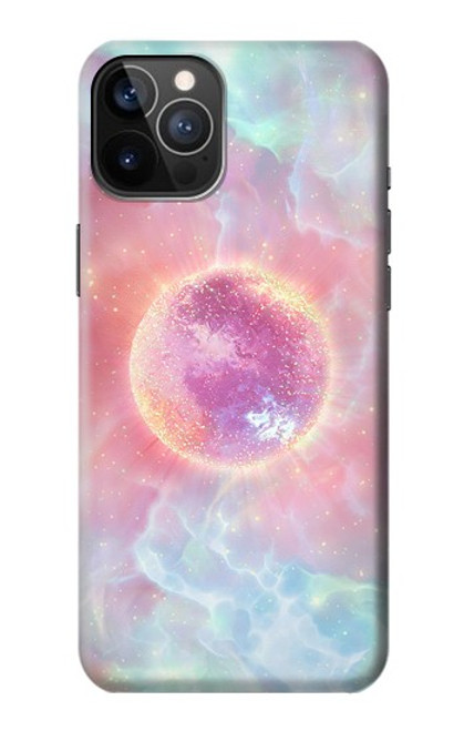 W3709 Pink Galaxy Hülle Schutzhülle Taschen und Leder Flip für iPhone 12, iPhone 12 Pro