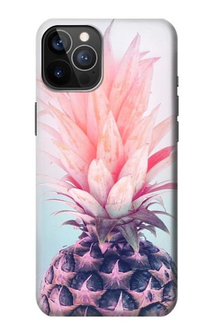 W3711 Pink Pineapple Hülle Schutzhülle Taschen und Leder Flip für iPhone 12, iPhone 12 Pro