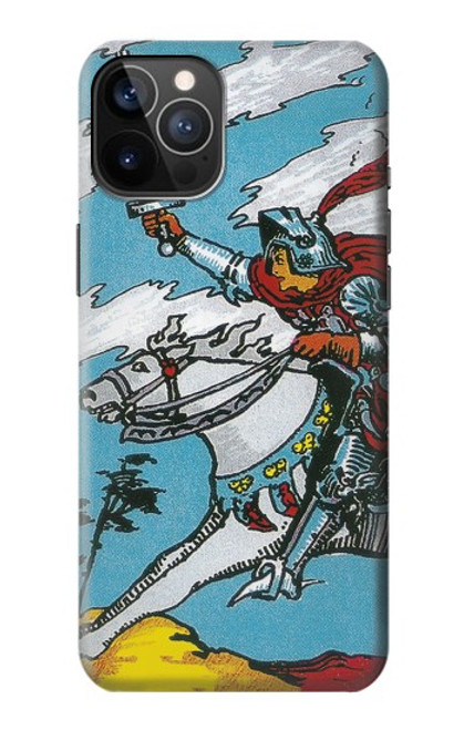 W3731 Tarot Card Knight of Swords Hülle Schutzhülle Taschen und Leder Flip für iPhone 12, iPhone 12 Pro
