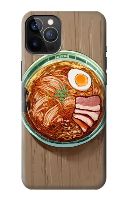 W3756 Ramen Noodles Hülle Schutzhülle Taschen und Leder Flip für iPhone 12, iPhone 12 Pro