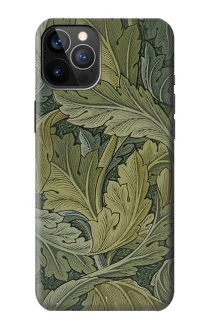 W3790 William Morris Acanthus Leaves Hülle Schutzhülle Taschen und Leder Flip für iPhone 12, iPhone 12 Pro