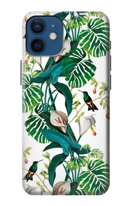 W3697 Leaf Life Birds Hülle Schutzhülle Taschen und Leder Flip für iPhone 12 mini