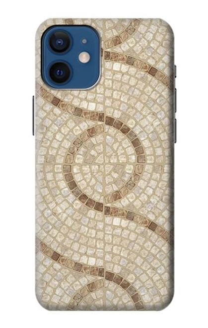 W3703 Mosaic Tiles Hülle Schutzhülle Taschen und Leder Flip für iPhone 12 mini