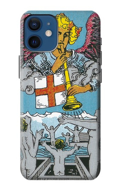 W3743 Tarot Card The Judgement Hülle Schutzhülle Taschen und Leder Flip für iPhone 12 mini