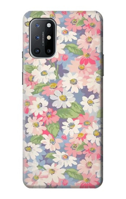 W3688 Floral Flower Art Pattern Hülle Schutzhülle Taschen und Leder Flip für OnePlus 8T