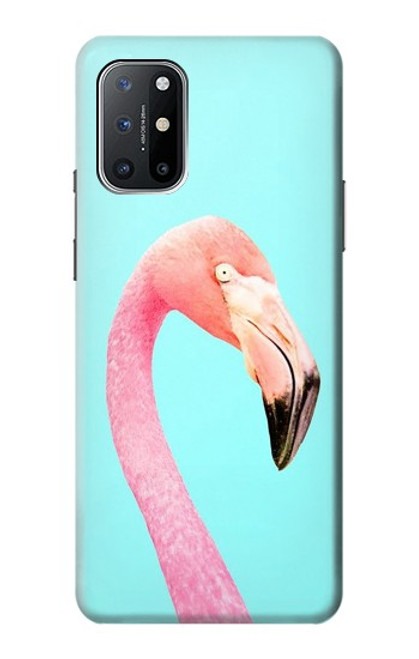 W3708 Pink Flamingo Hülle Schutzhülle Taschen und Leder Flip für OnePlus 8T