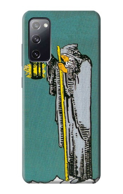 W3741 Tarot Card The Hermit Hülle Schutzhülle Taschen und Leder Flip für Samsung Galaxy S20 FE
