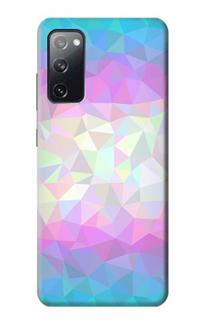 W3747 Trans Flag Polygon Hülle Schutzhülle Taschen und Leder Flip für Samsung Galaxy S20 FE