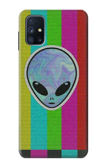 W3437 Alien No Signal Hülle Schutzhülle Taschen und Leder Flip für Samsung Galaxy M51