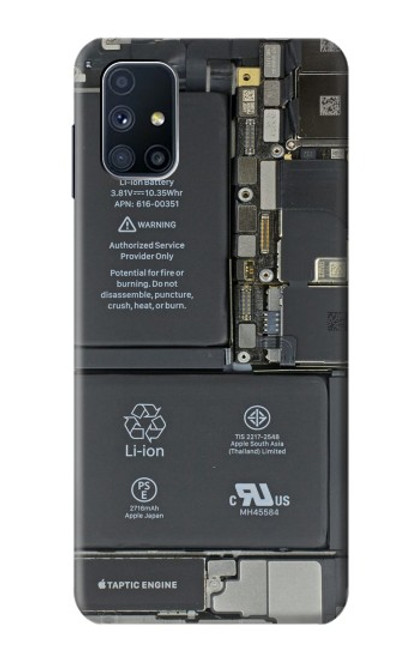 W3467 Inside Mobile Phone Graphic Hülle Schutzhülle Taschen und Leder Flip für Samsung Galaxy M51