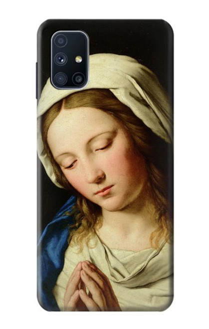 W3476 Virgin Mary Prayer Hülle Schutzhülle Taschen und Leder Flip für Samsung Galaxy M51