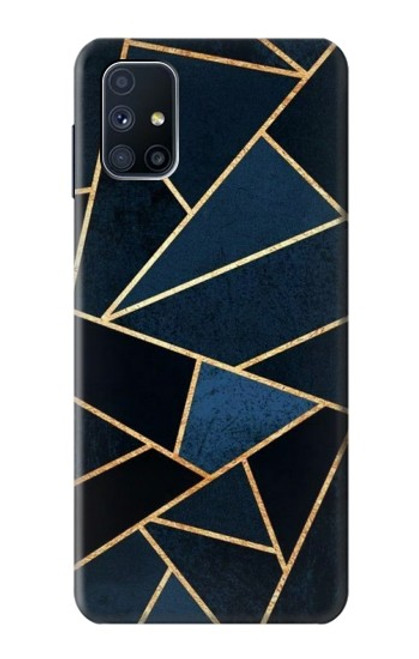 W3479 Navy Blue Graphic Art Hülle Schutzhülle Taschen und Leder Flip für Samsung Galaxy M51