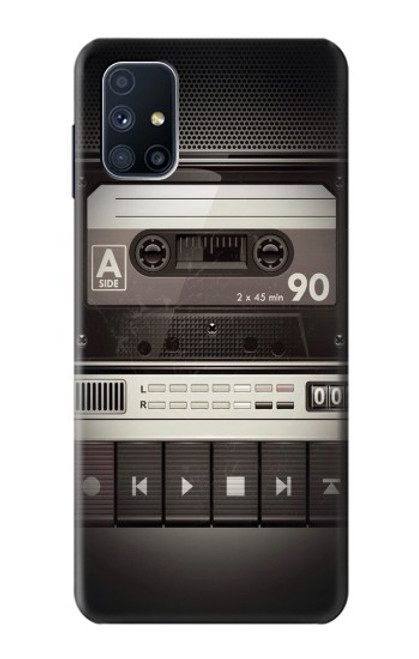 W3501 Vintage Cassette Player Hülle Schutzhülle Taschen und Leder Flip für Samsung Galaxy M51