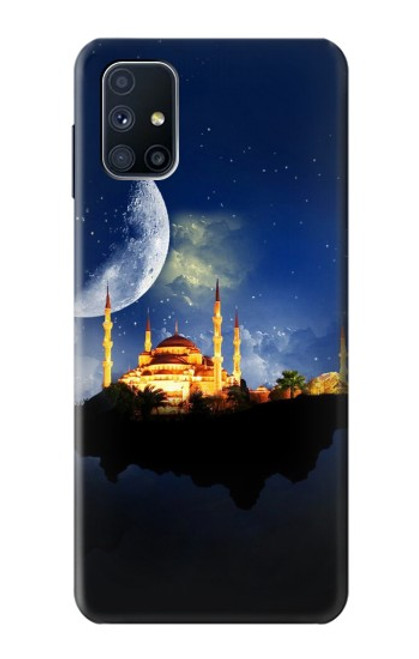 W3506 Islamic Ramadan Hülle Schutzhülle Taschen und Leder Flip für Samsung Galaxy M51