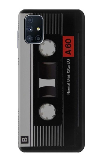 W3516 Vintage Cassette Tape Hülle Schutzhülle Taschen und Leder Flip für Samsung Galaxy M51