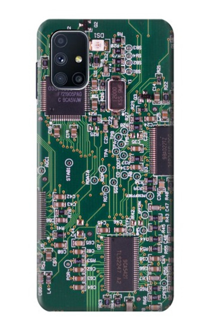 W3519 Electronics Circuit Board Graphic Hülle Schutzhülle Taschen und Leder Flip für Samsung Galaxy M51