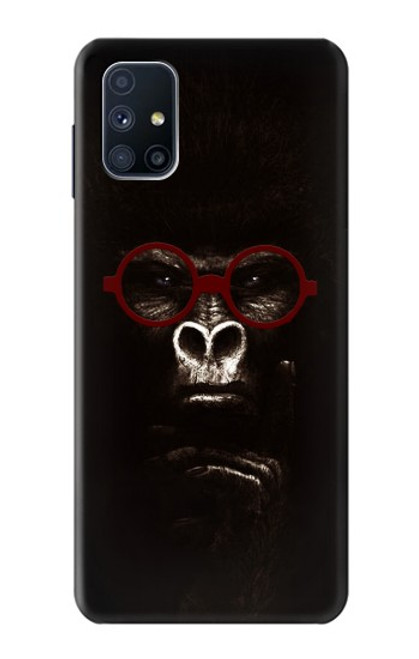W3529 Thinking Gorilla Hülle Schutzhülle Taschen und Leder Flip für Samsung Galaxy M51